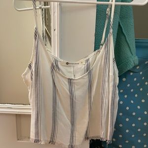 Casual loose tank top. Blue and off white, very comfortable